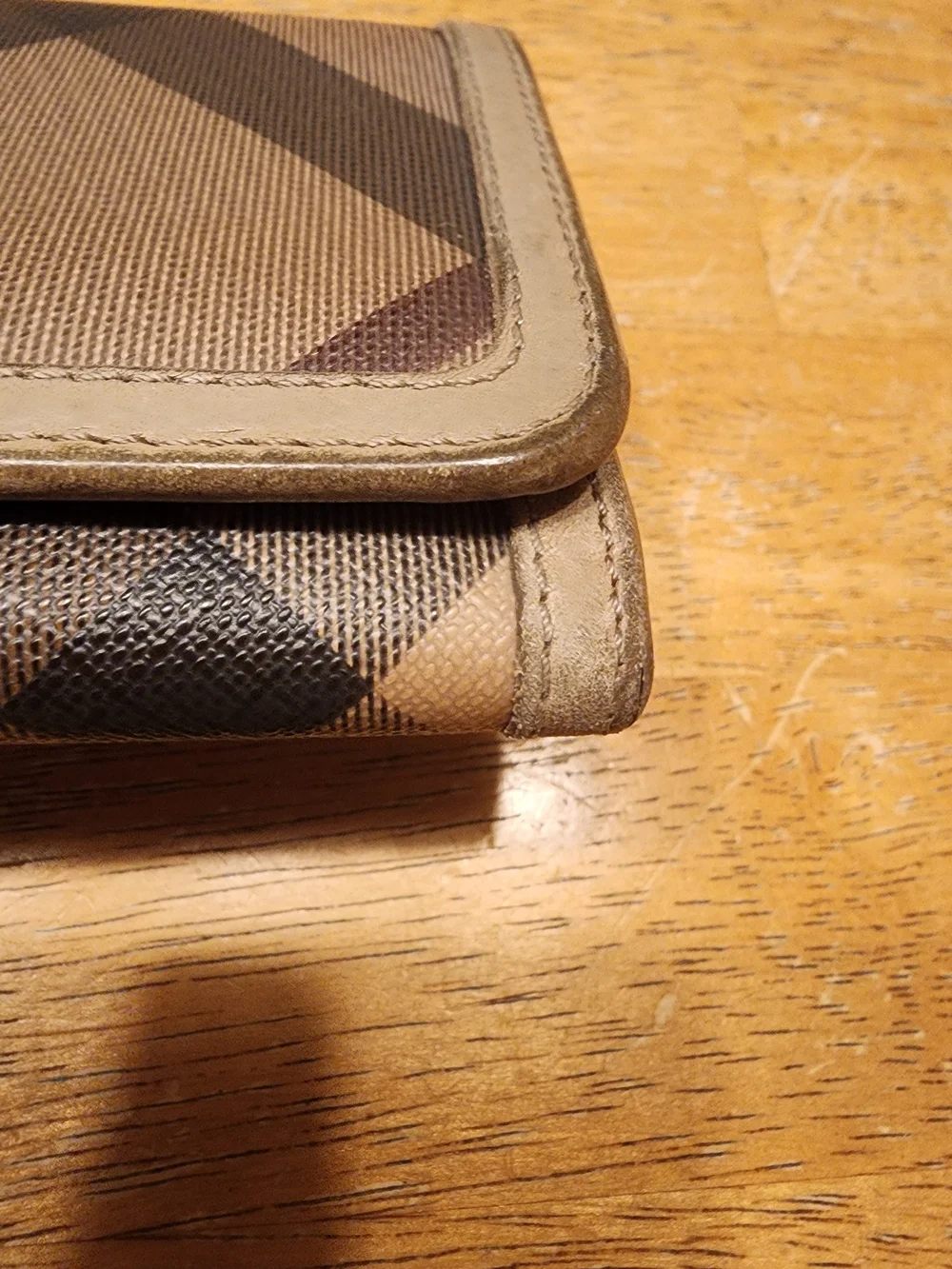Burberry Smoked Check Continental Wallet